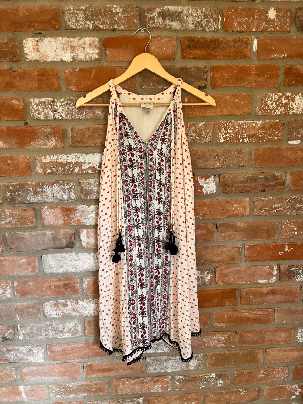 Knox Rose Women’s Sleeveless Bohemian Dress — Size Medium